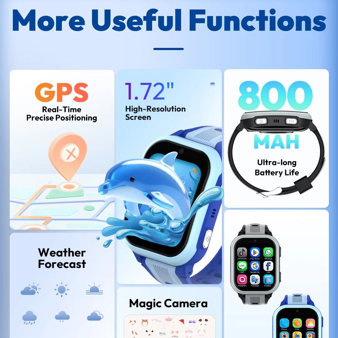 Wonlex 4G Kids Smart Watch KT4 - Smartwatch Watches For Kids With Gps review and price