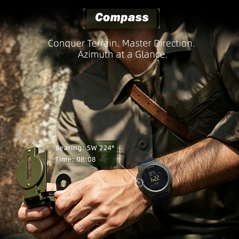 NORTH EDGE APACHE-CF Men Digit - Altimeter Compass Watch review and price