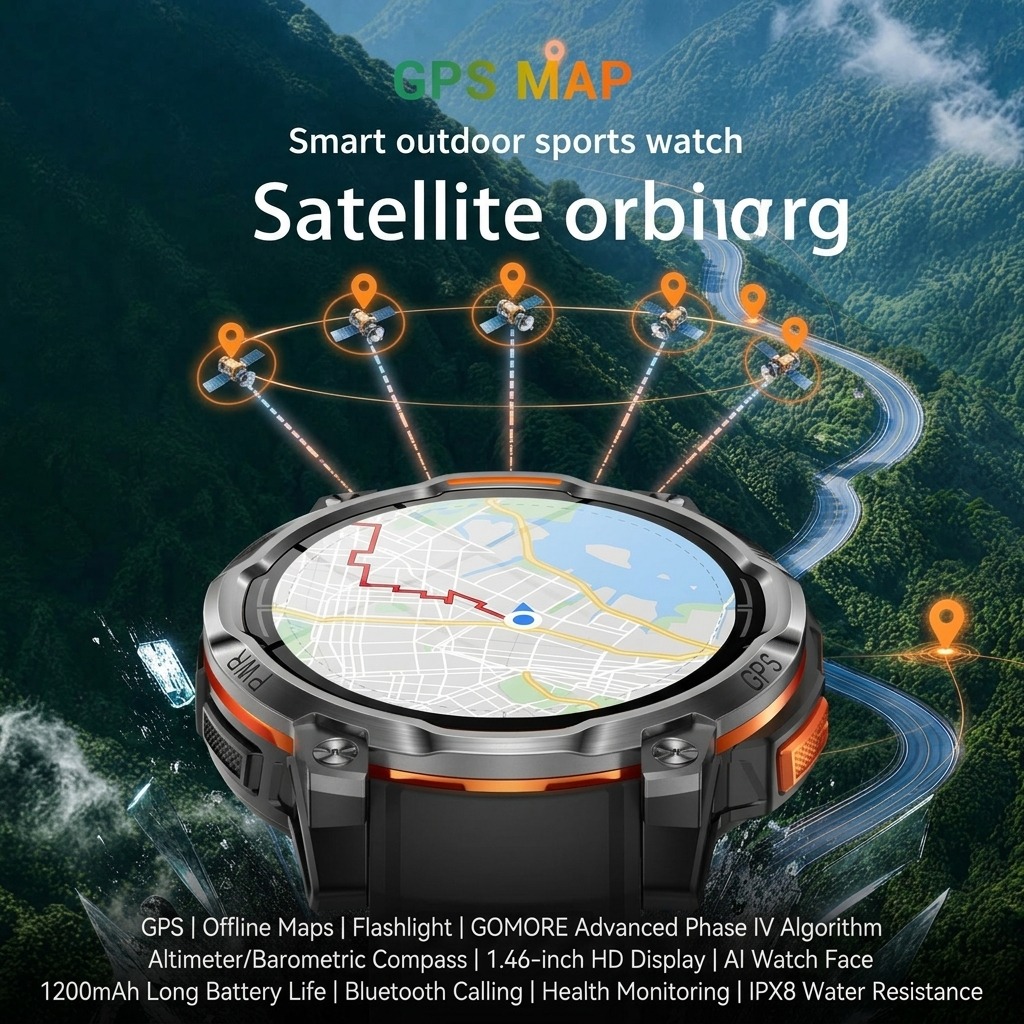 2026New Military Built-in GPS  - Watch Vs Smartwatch review and price
