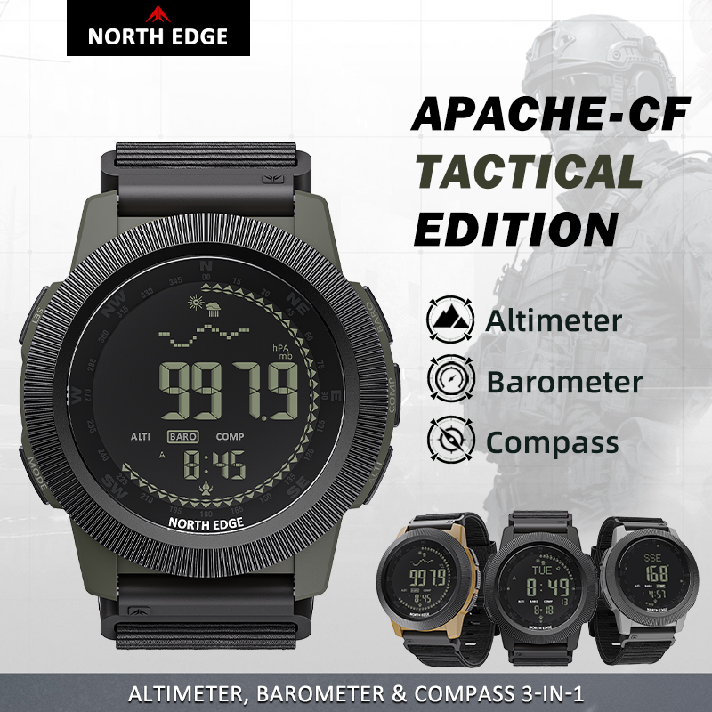 NORTH EDGE APACHE-CF Men Digit - Altimeter Compass Watch review and price