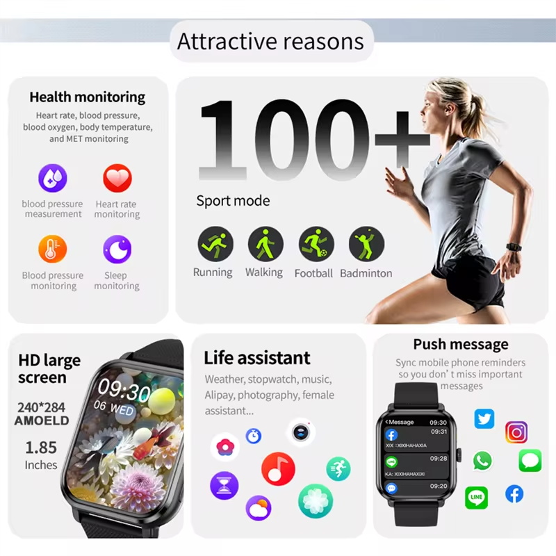 2026 New High end Sports Fitne - Smartwatch Watches For Women With Gps review and price